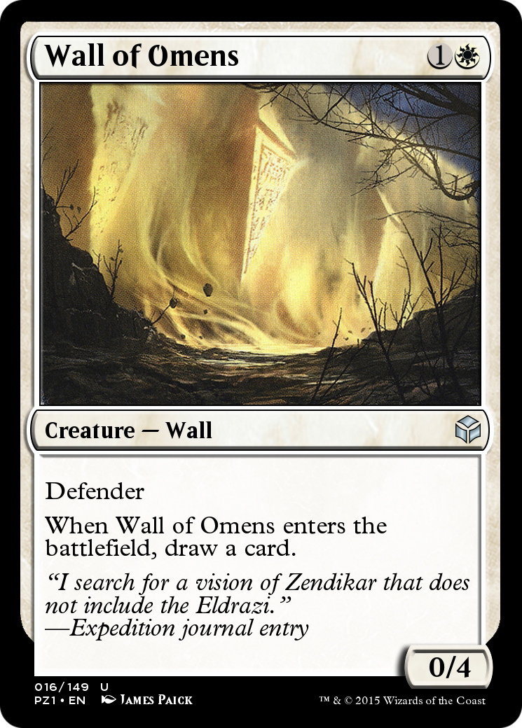 Wall of Omens (PZ1-016) [Legendary Cube Prize Pack] Foil
