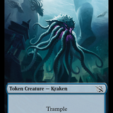 Warrior // Kraken Double-Sided Token [March of the Machine Tokens]
