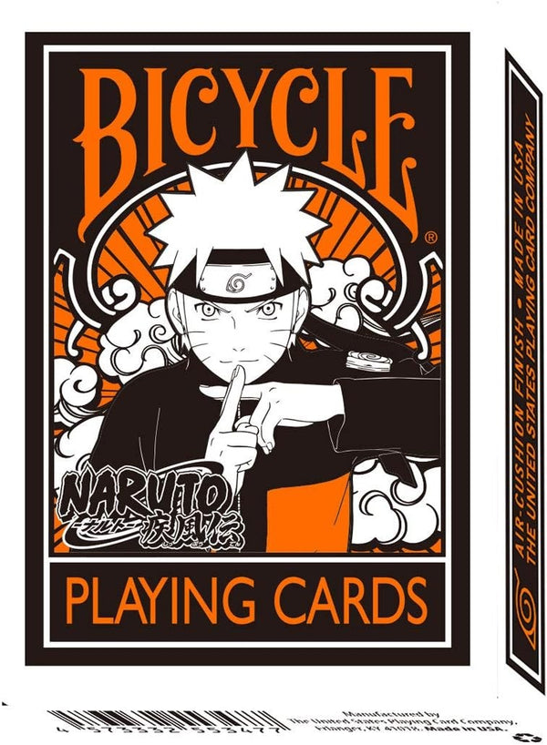 Bicycle Naruto playing cards packaging with character design