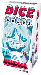 Box of Dice Words game with penguin illustration and text