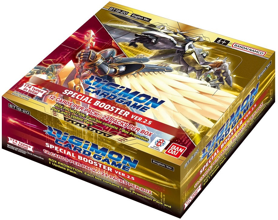 Digimon Special Booster Game box with character illustration on a white background