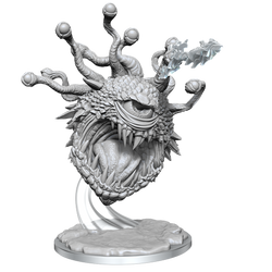 Unpainted fantasy dragon miniature on a white background