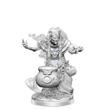 White plastic figurine with detailed design on a white background
