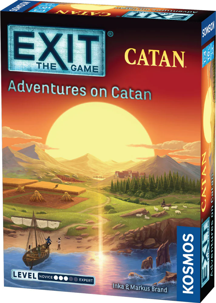 Board game box for 'Exit: The Game - Adventures on Catan' by Kosmos