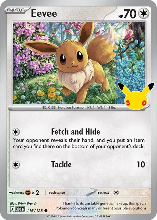 Eevee (116/128) [Mega Evolution: 30th Celebration]