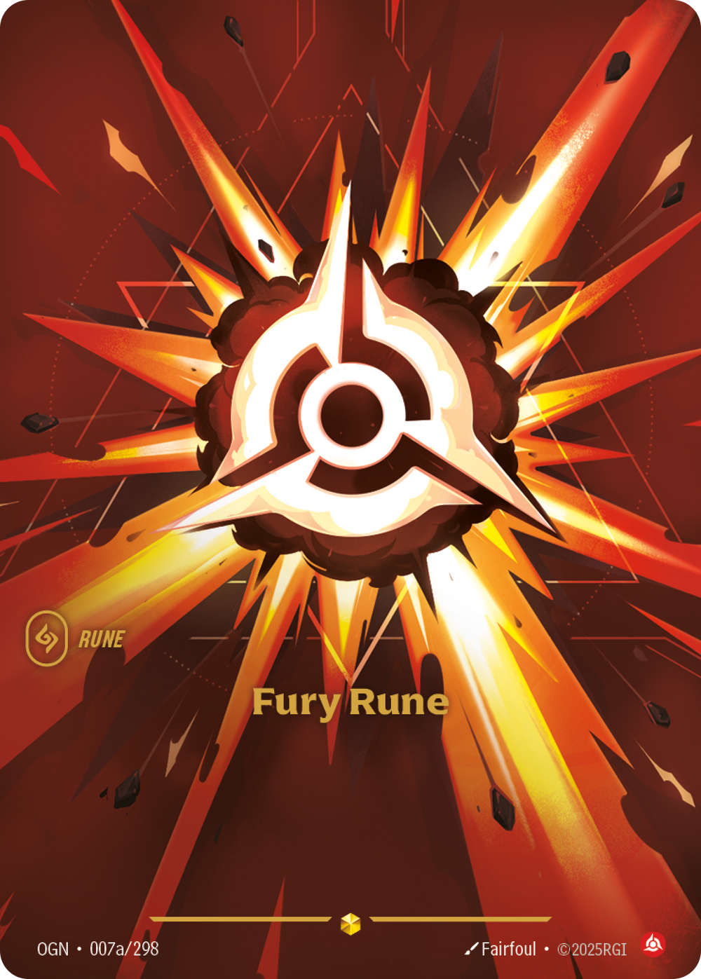 Riftbound Rune: Fury Rune.