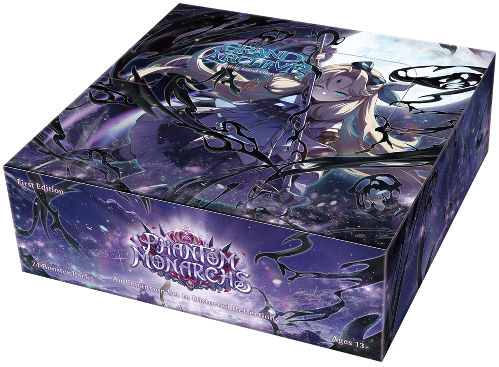 GRAND ARCHIVE TCG PHANTOM MONARCHS  1ST ED BOOSTER with Purple and white.