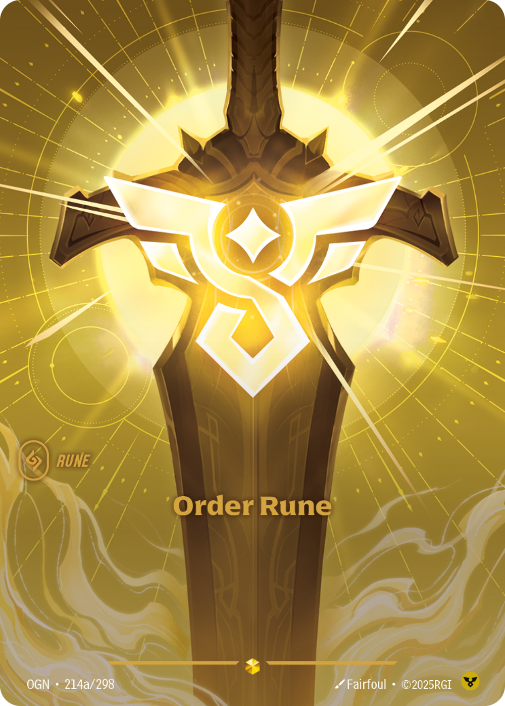 Riftbound Rune: Order Rune.