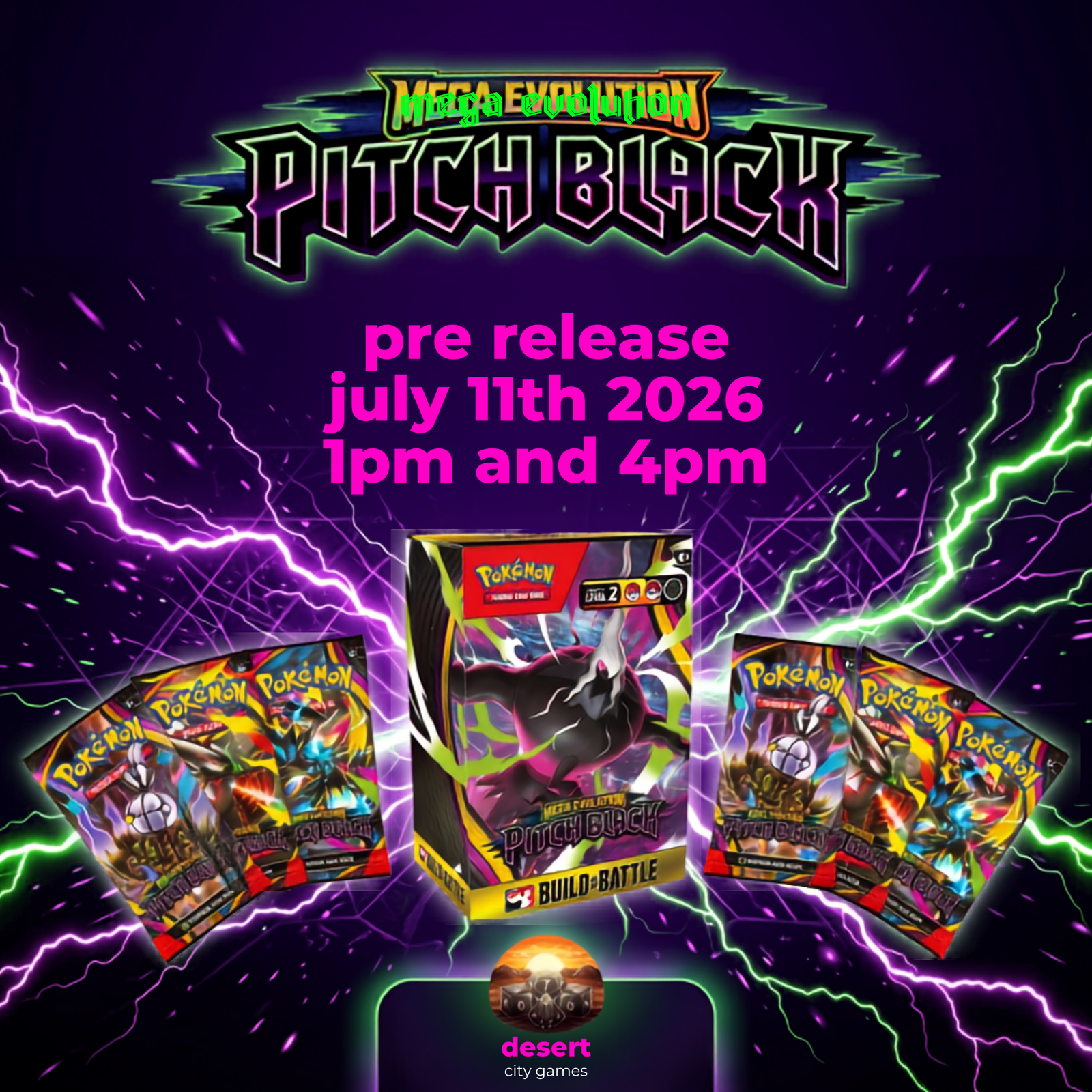 POKEMON ME05 PITCH BLACK PRELEASE 1PM