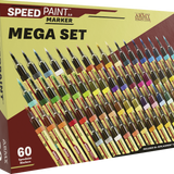 Box of Speed Paint 2.0 Marker Mega Set with 60 markers displayed.
