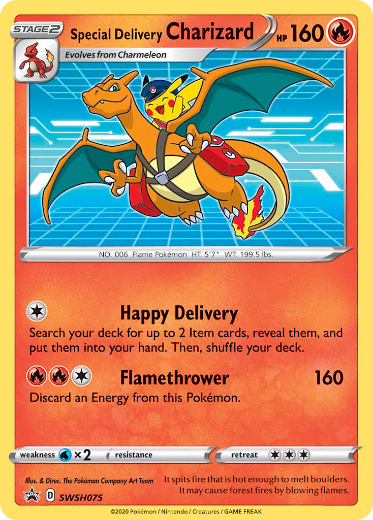 Special Delivery Charizard - SWSH075 [SWSH Black Star Promos]