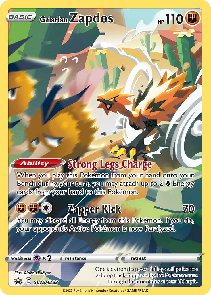 Galarian Zapdos - SWSH283 [SWSH Black Star Promos]