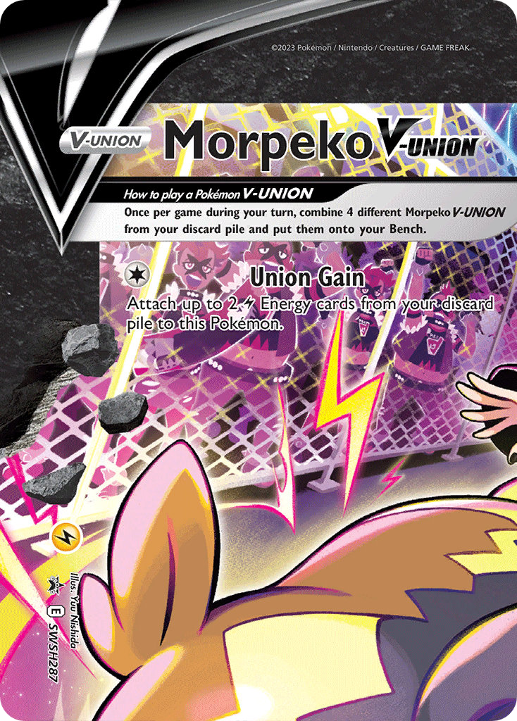 Morpeko V-UNION - SWSH287 [SWSH Black Star Promos]
