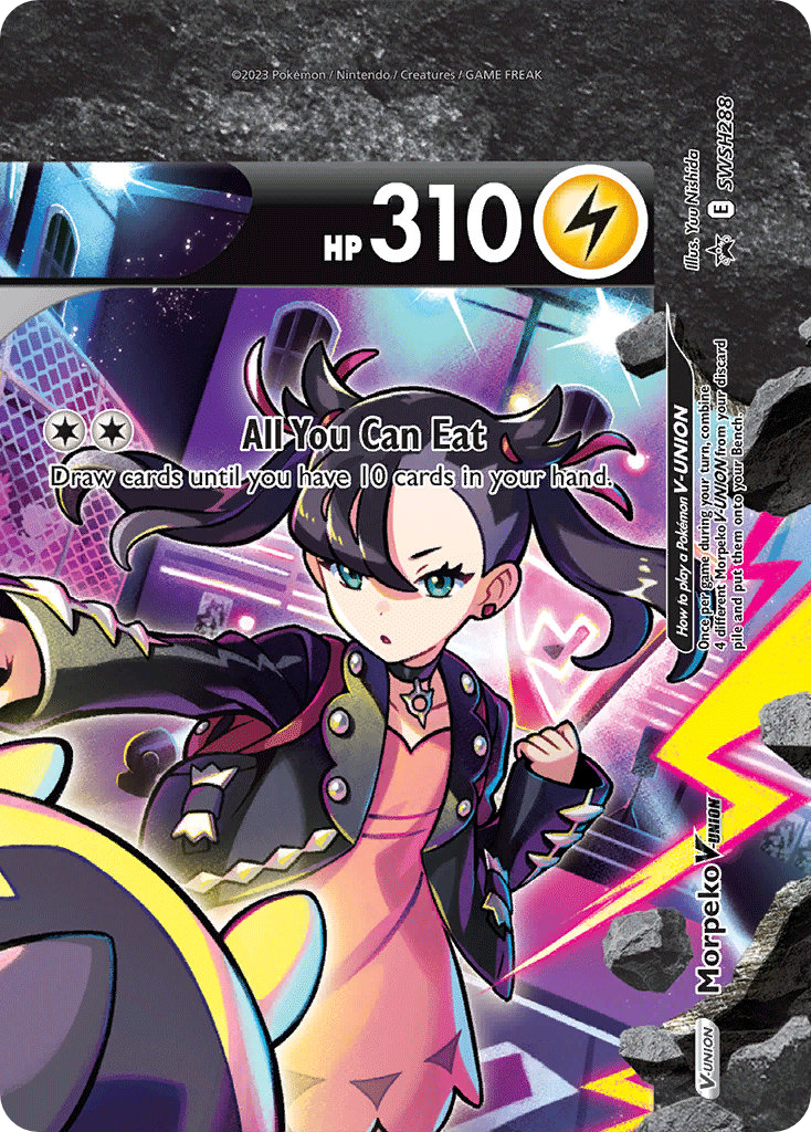 Morpeko V-UNION - SWSH288 [SWSH Black Star Promos]