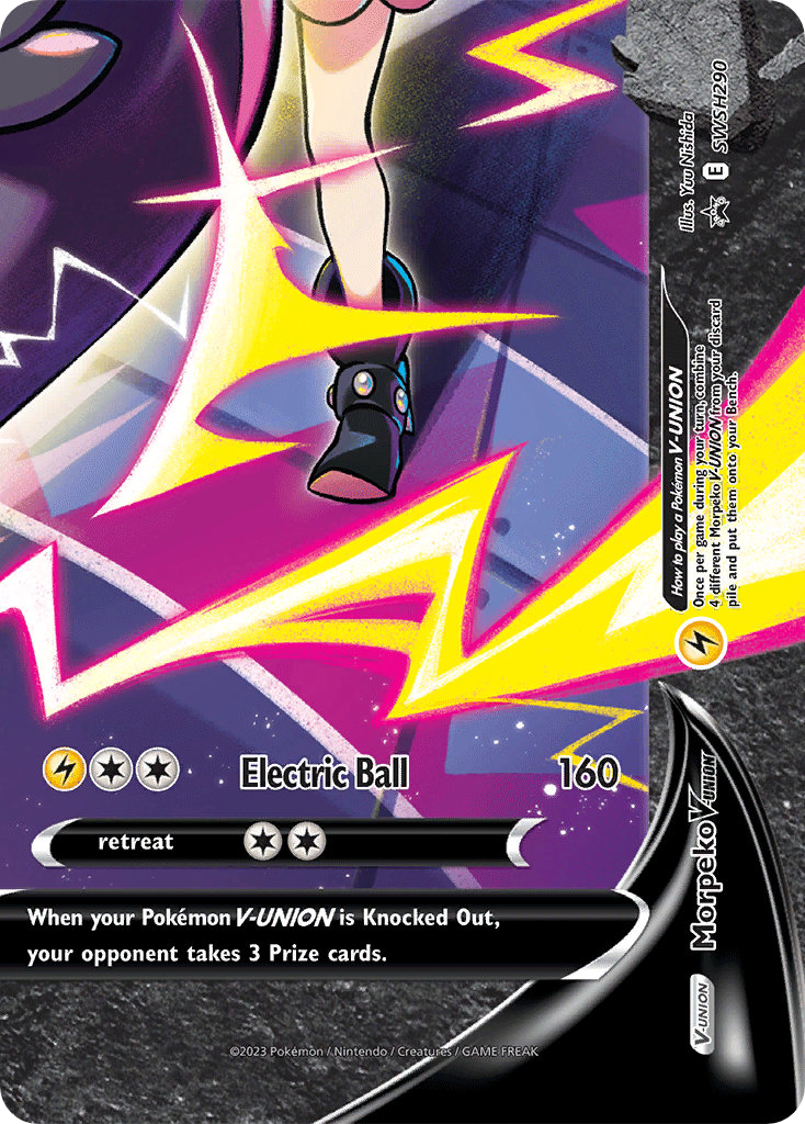 Morpeko V-UNION - SWSH290 [SWSH Black Star Promos]
