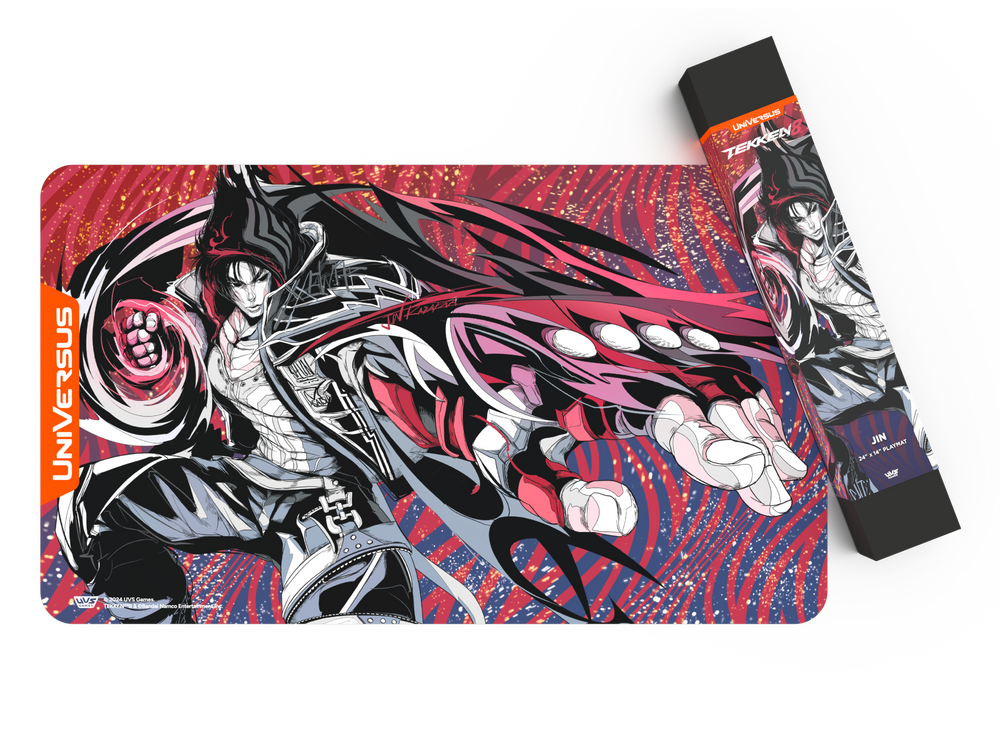 Anime-style character on a product packaging with 'Universeus' branding.