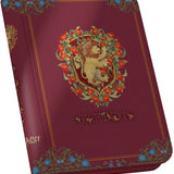 Red book with Gryffindor crest and lion design on a white background