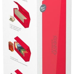 Box of Arkhive Ultimate Guard with red compartments on a white background