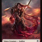 Soldier // Shark Double-Sided Token [Reality Fracture Commander Tokens]