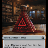 Mercenary // Blood Double-Sided Token [Outlaws of Thunder Junction Tokens]