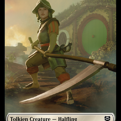 Halfling // Treasure Token [The Lord of the Rings: Tales of Middle-Earth Commander Tokens]