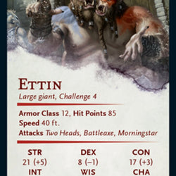 Ettin Art Card [Dungeons & Dragons: Adventures in the Forgotten Realms Art Series]