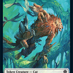 Saproling // Cat Double-Sided Token [Starter Commander Decks]