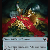 Spirit // Treasure Double-Sided Token [Tarkir: Dragonstorm Commander Tokens]