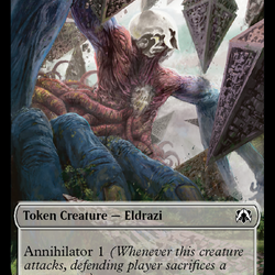 Eldrazi // Angel (4) Double-Sided Token [March of the Machine Commander Tokens]