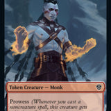 Bird (002) // Monk Double-Sided Token [Dominaria United Tokens]