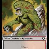 Spirit (0010) // Graveborn Double-Sided Token [Commander Masters Tokens]