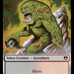 Spirit (0010) // Graveborn Double-Sided Token [Commander Masters Tokens]