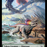 Soldier // Dinosaur Double-Sided Token [March of the Machine Tokens]