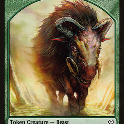 Beast (004) // Soldier Double-Sided Token [Archenemy: Nicol Bolas Tokens]