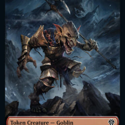 Bird (002) // Goblin Double-Sided Token [Dominaria United Tokens]