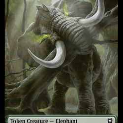 Elephant // Squid Double-Sided Token [Bloomburrow Commander Tokens]