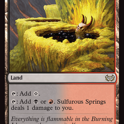 Sulfurous Springs [Duskmourn: House of Horror Commander]