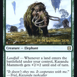Kazandu Mammoth // Kazandu Valley [Zendikar Rising Prerelease Promos]