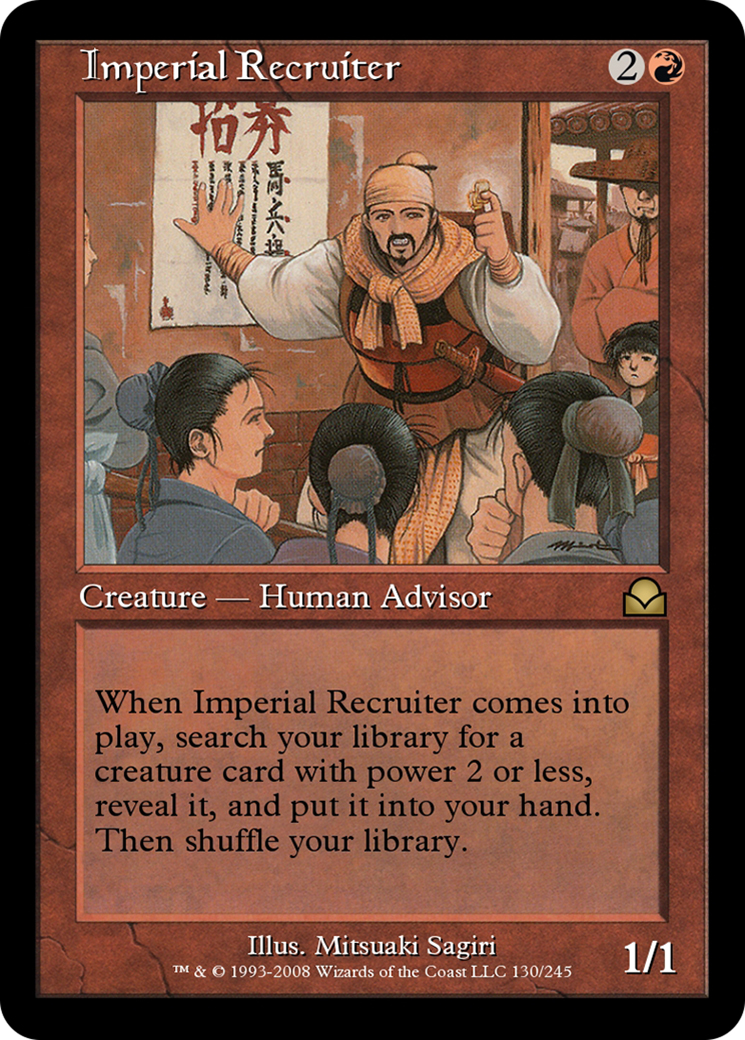 Imperial Recruiter (ME2-130) [Masters Edition II] Foil