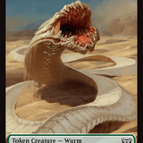 Wurm (0018) // Fractal Double-Sided Token [Duskmourn: House of Horror Commander Tokens]