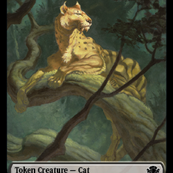 Goblin // Cat (003) Double-Sided Token [Dominaria Remastered Tokens]