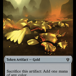 Gold // Kobolds of Kher Keep Double-Sided Token [Murders at Karlov Manor Commander Tokens]