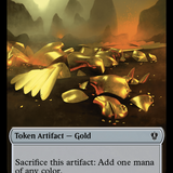 Gold // Lightning Rager Double-Sided Token [Murders at Karlov Manor Commander Tokens]