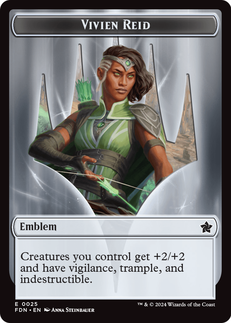 Vivien Reid Emblem (TFDN-025) [Foundations Tokens] Foil