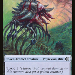 Phyrexian Mite (012) // The Hollow Sentinel Double-Sided Token [Phyrexia: All Will Be One Tokens]
