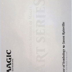 Professor of Symbology // Professor of Symbology (ASTX-004) (Borderless) [Strixhaven Art Series] Foil