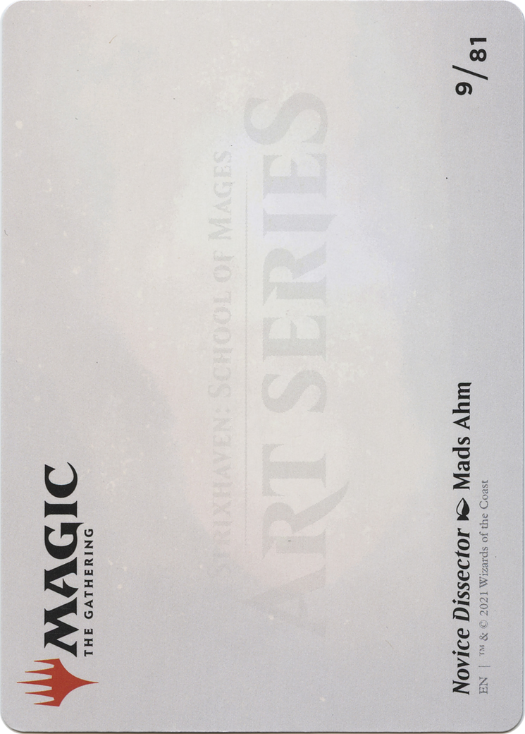 Novice Dissector // Novice Dissector (ASTX-009) (Borderless) [Strixhaven Art Series]