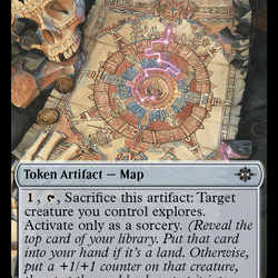 Map // Vampire Demon Double-Sided Token [The Lost Caverns of Ixalan Tokens]