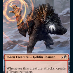 Samurai // Goblin Shaman Double-Sided Token [Kamigawa: Neon Dynasty Tokens]