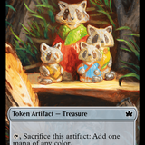 Squirrel // Treasure Double-Sided Token [Bloomburrow Tokens]